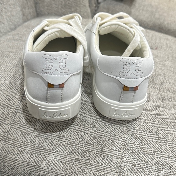 Sam Edelman Ethyl White Lace Up Sneaker - Picture 7 of 10